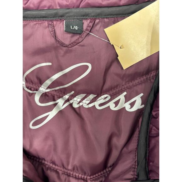 Guess Women's Purple Quilted Jacket Size L #62624 - Picture 3 of 3